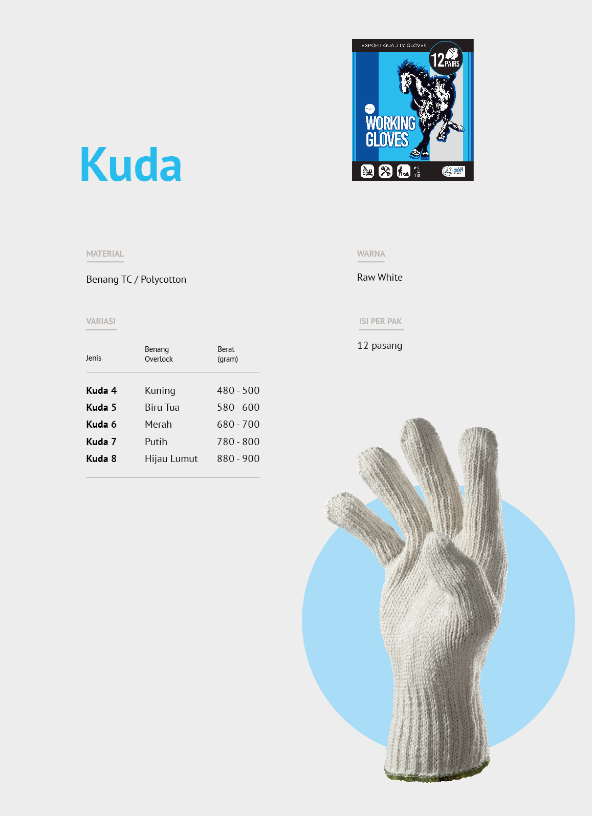 gloves kuda